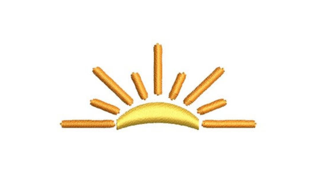 Sun Sunrise Embroidery Design Sunshine Mini Sunset Small Machine ...