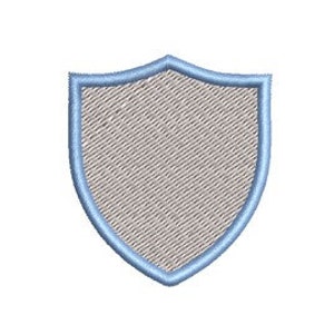 Diseño de bordado de escudo Mini silueta Patrón de bordado de máquina pequeña Bordado de camisa