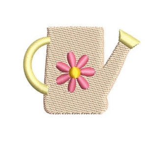Mini Flower Watering Can Embroidery Design Small Water Can Machine Embroidery Pattern Shirt Towel Embroidery
