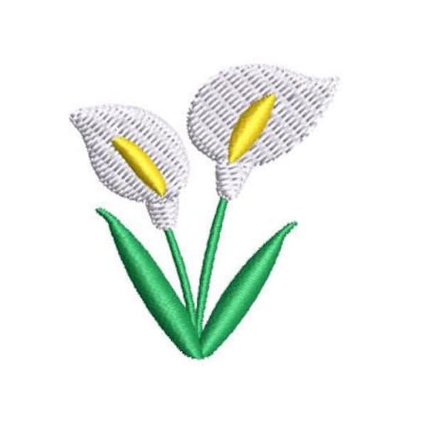 Calla Lily Embroidery Design Mini Flower Small Machine Embroidery Pattern