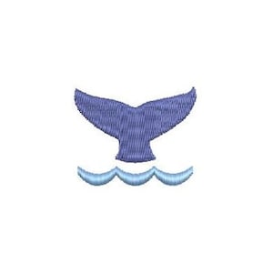 Mermaid Tail Embroidery Design Sunshine Mini Small Ocean Wave Machine Pattern Shirt