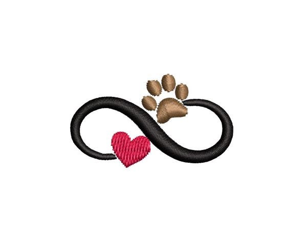 Infinity Paw Print Love Pet Decal Stickers – 3 Pack (White, 3", 4", 6") – Vinyl, No Background, For Car, Laptop, Window - View #5