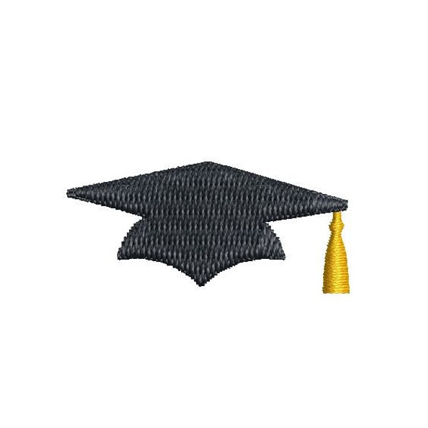 Graduation Cap Embroidery Design Mini Small Senior Graduate Machine Embroidery Pattern Face Mask Embroidery