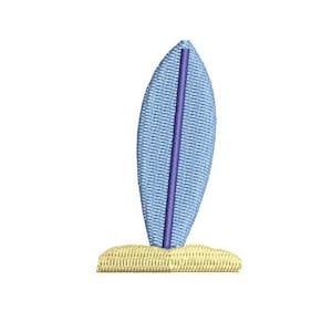 Surfboard Embroidery Design Sand Small Beach Surf Board Towel Machine Embroidery Pattern Shirt Hoodie Embroidery