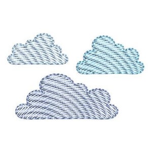 Clouds Sketch Embroidery Design Quick Stitch Mini Small Baby Machine Embroidery Pattern Shirt Embroidery