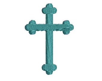 Mini Christian Kreuz Stickerei Design kleine Religion religiöse Maschinenstickerei Muster Gesichtsmaske Stickerei