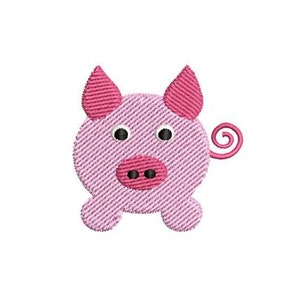 Cute Baby Pig Embroidery Design Small Machine Pattern Shirt