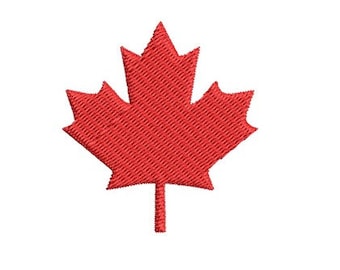 Maple Leaf Embroidery Design Mini Canada Maple Leaf Small Machine Embroidery Pattern Shirt Embroidery