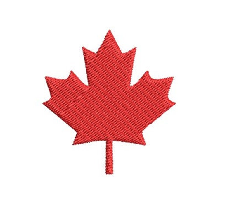 May include: A red maple leaf, a symbol of Canada.