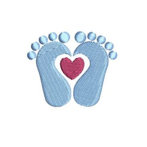 Heart Baby Feet Embroidery Design Babyfeet Mini Footprints Small Machine Embroidery Pattern Shirt Embroidery