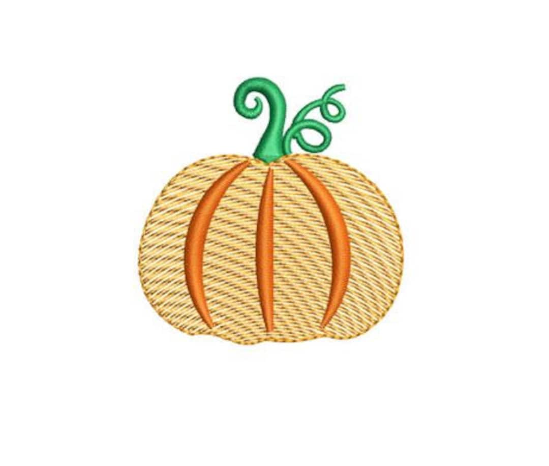Pumpkin Sketch Embroidery Design Mini Fall Small Quick Stitch Machine ...