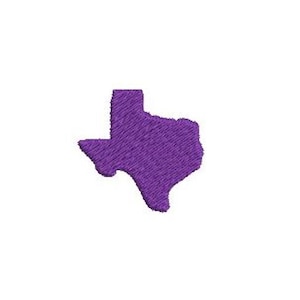 Texas Embroidery Design Mini TX State Silhouette Small Machine Embroidery Pattern Shirt Towel Embroidery