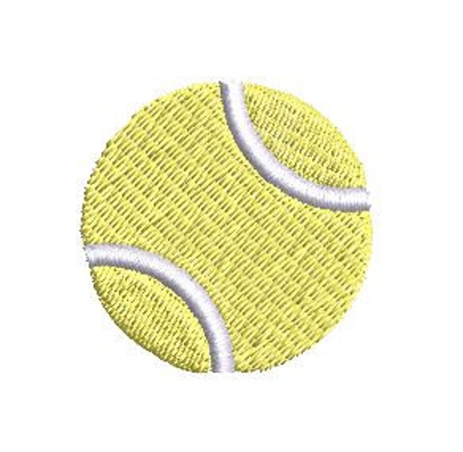 Tennis Ball Embroidery Design Mini Tennisball Small Machine Etsy
