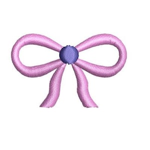 Mini Ribbon Bow Embroidery Design Bow Small Machine Embroidery Pattern Shirt Embroidery