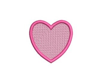 Heart Embroidery Design Mini Small Outline Shirt Towel Machine Pattern