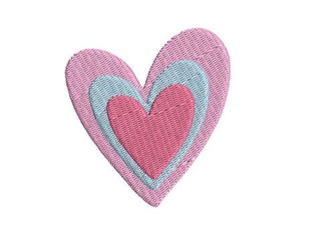 Mini Rainbow Boho Heart Embroidery Design Small Machine Pattern Shirt ...