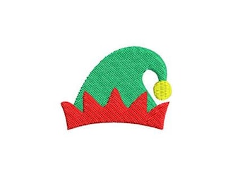 Elf Hat Embroidery Design Mini Small Christmas Quick Stitch Machine Embroidery Pattern Shirt Embroidery