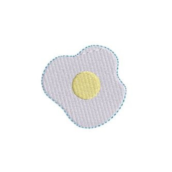 Fried Egg Embroidery Design Mini Small Machine Embroidery Pattern Shirt Embroidery