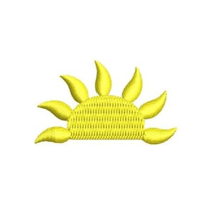 Sun Embroidery Design Mini Sunshine Small Machine Embroidery Pattern Shirt Embroidery