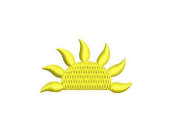 Sun Embroidery Design Mini Sunshine Small Machine Pattern Shirt