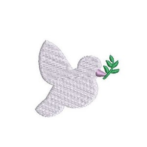 Peace Dove Embroidery Design Bird Mini Small Machine Embroidery Pattern Shirt Embroidery