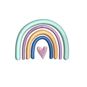 Mini Boho Rainbow Embroidery Design Piccolo arcobaleno ricamo a macchina modello camicia ricamo