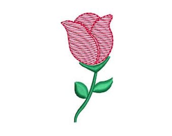 Rose Sketch Embroidery Design Quick Stitch Mini Flower Small Machine Pattern Shirt Hoodie