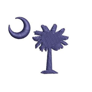 Palmetto South Carolina Embroidery Design Mini Small SC Silhouette Machine Embroidery Pattern Shirt Embroidery