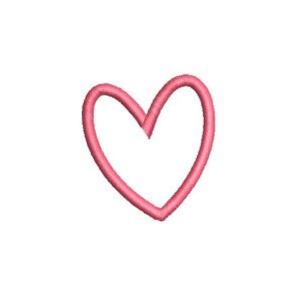 Heart Embroidery Etsy