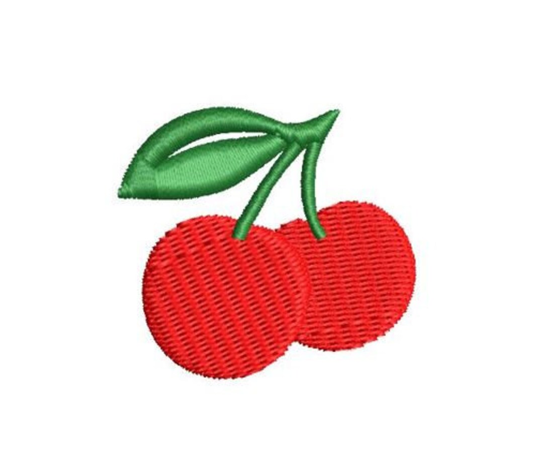 Cherry Embroidery Design Mini Small Fruit Machine Embroidery Pattern