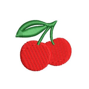 Cherry Embroidery Design Mini Small Fruit Machine Embroidery Pattern Shirt Embroidery