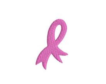 Cancer Ribbon Awareness Embroidery Design Flower Mini Small Shirt Machine Pattern