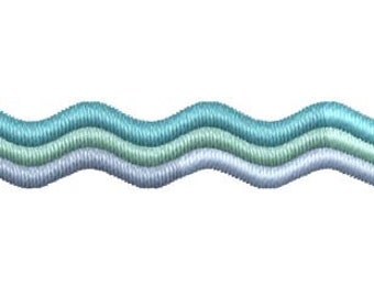 Waves Embroidery Design Mini Wavy Lines Small Ocean Machine Pattern Shirt Towel