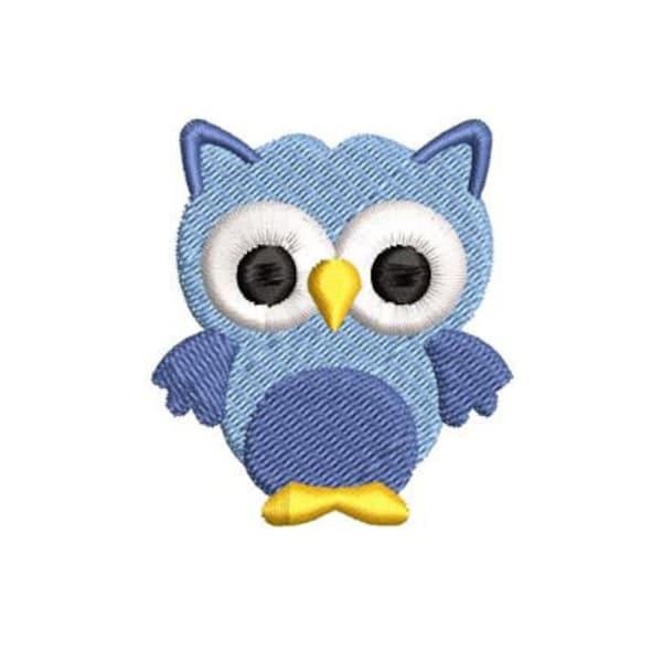 Owl Embroidery Design Mini Small Baby Machine Embroidery Pattern Shirt Embroidery