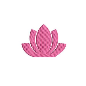 Lotus Embroidery Design Flower Mini Small Lotus Yoga Machine Embroidery Pattern Shirt Embroidery