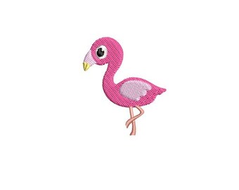 Mini Flamingo Embroidery Design Small Machine Pattern