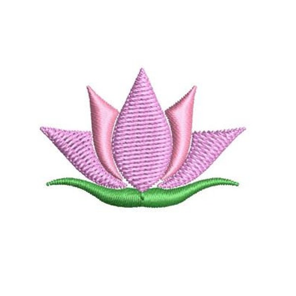 Lotus Embroidery Design Flower Mini Small Lotus Yoga Machine Embroidery Pattern Face Mask Embroidery