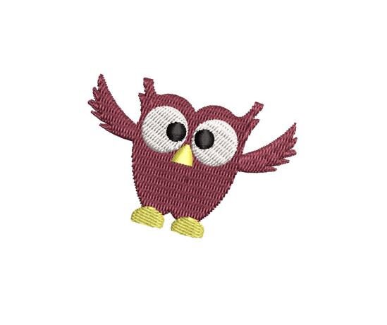 Owl Embroidery Design Mini Small Baby Machine Embroidery Pattern Shirt Embroidery