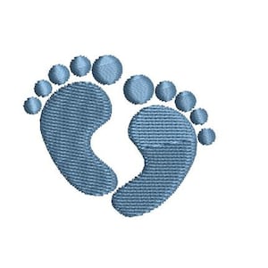 Baby voeten borduurwerk Design Babyfeet Mini voetafdrukken silhouet kleine Machine borduurwerk patroon Shirt handdoek borduurwerk