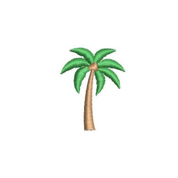 Palm Tree Embroidery Design Mini Small Palm Tree Machine Embroidery Pattern Shirt Embroidery