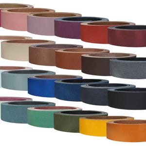 Cintura in pelle di vacchetta "Pull Up", in molti colori, cintura in pelle, strisce in pelle