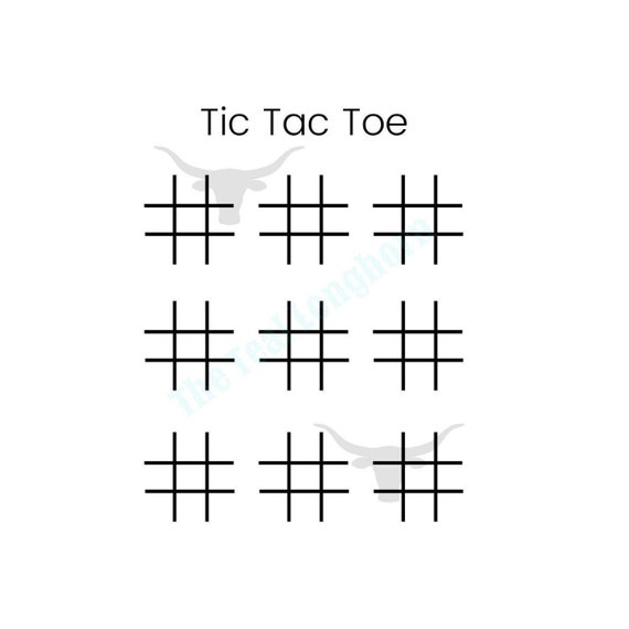 Printable Tic Tac Toe Game Simple Printable Tic Tac Toe Game 