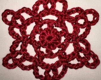 Luna's Crochet Snowflake Pattern, Crochet Christmas Ornament Pattern, Christmas Crochet Pattern, Christmas Tree Decoration,Snowflake Pattern