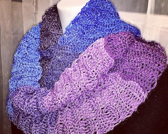Crochet Infinity Scarf/ Crochet Scarf/Crochet Cowl Pattern/Crochet Clothing Pattern