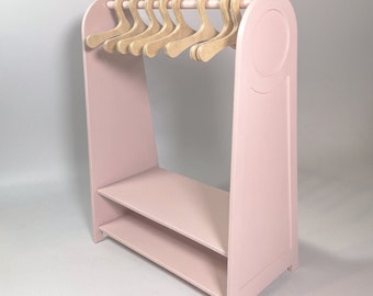 Doll clothes rack for 12-15 inch doll.
