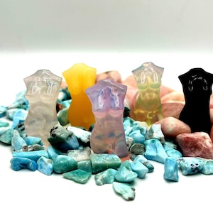 Trans femme/Trans Woman Goddess Body Crystal Torso Statue