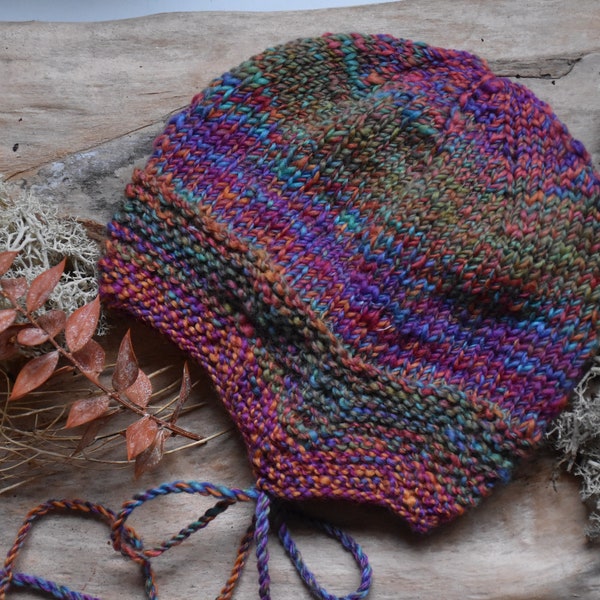 COLOR 2... Children's hat made of hand-spun wool