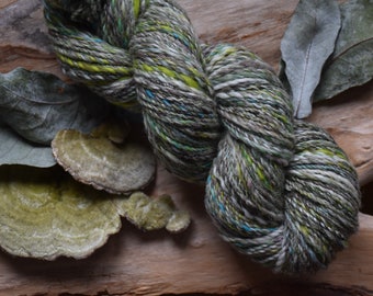 STORM BY THE SEA... hand carded / handspun wool