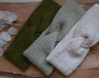 HEADBAND... hand-knitted, made of fine alpaca (STB003)