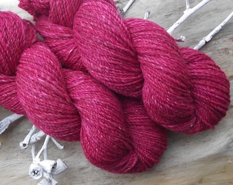 RASPBERRY SORBET...handspun merino/silk